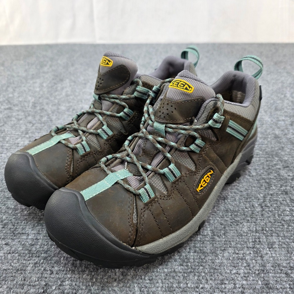 KEEN Targhee II Waterproof Hiking Trail‎ Shoes Women's Brown/Teal Size 11